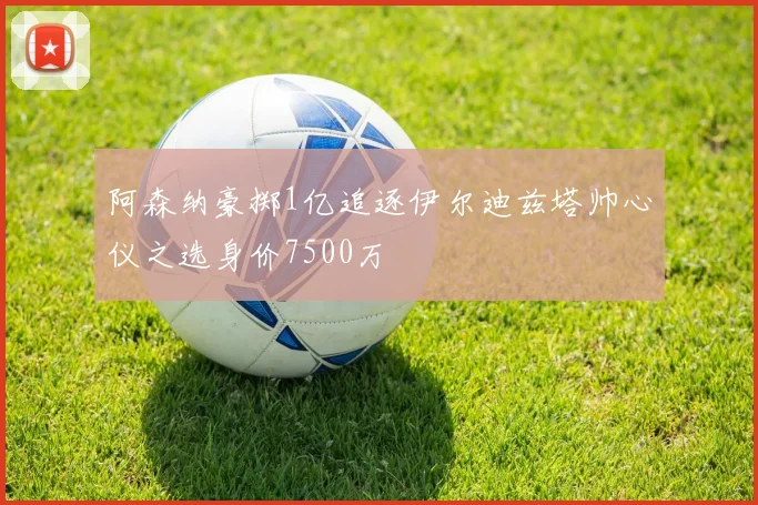 阿森纳豪掷1亿追逐伊尔迪兹塔帅心仪之选身价7500万